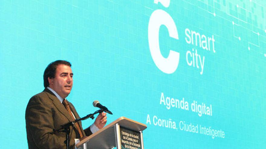 Carlos Negreira en la presentación de la Agenda Digital.