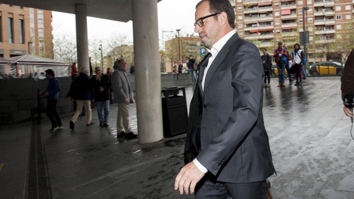Sandro Rosell volvió a la Ciutat de la Justícia este martes