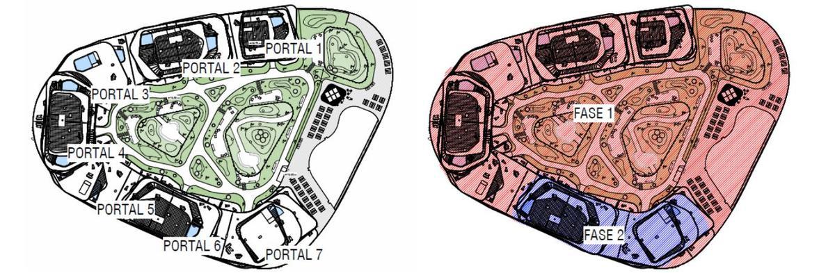Distribución de las viviendas en La Térmica.
