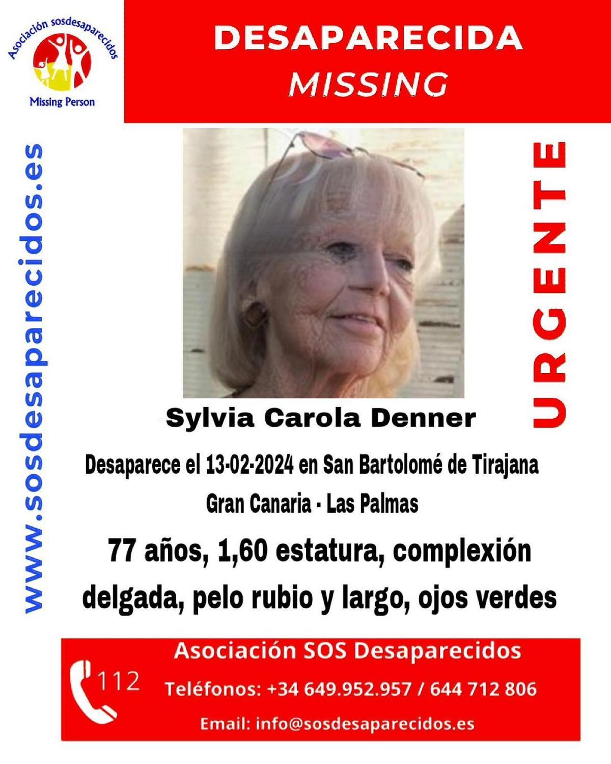 La desaparecida Sylvia Carola Denner
