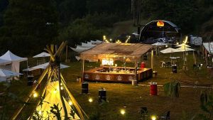Vista del festival en Oza-Cesuras.