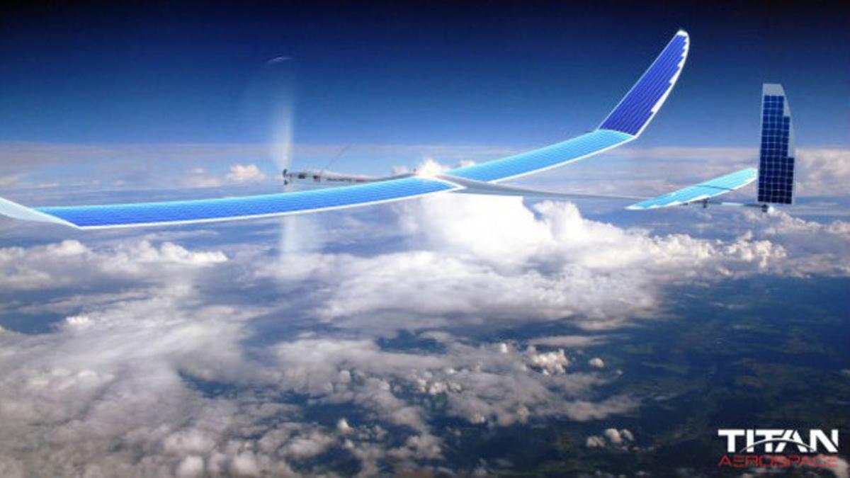 Un dron de la compañía Titan Aerospace, adquirida por Google