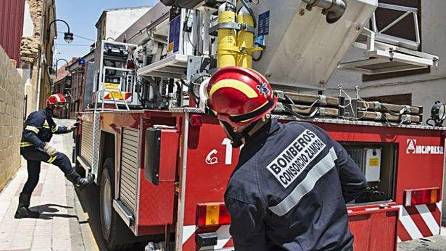 Bomberos de Benavente en una imagen de archivo.