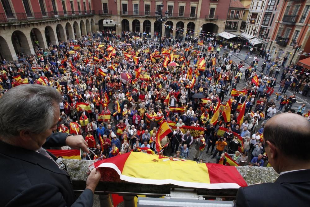Manifestación en Gijón por la unidad de España