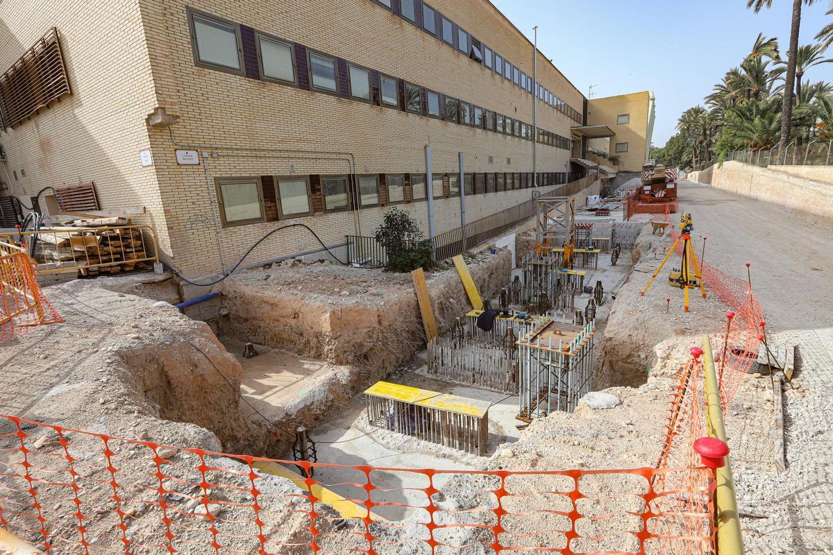 Una imagen de unas obras que deberían haber concluido en agosto de 2023