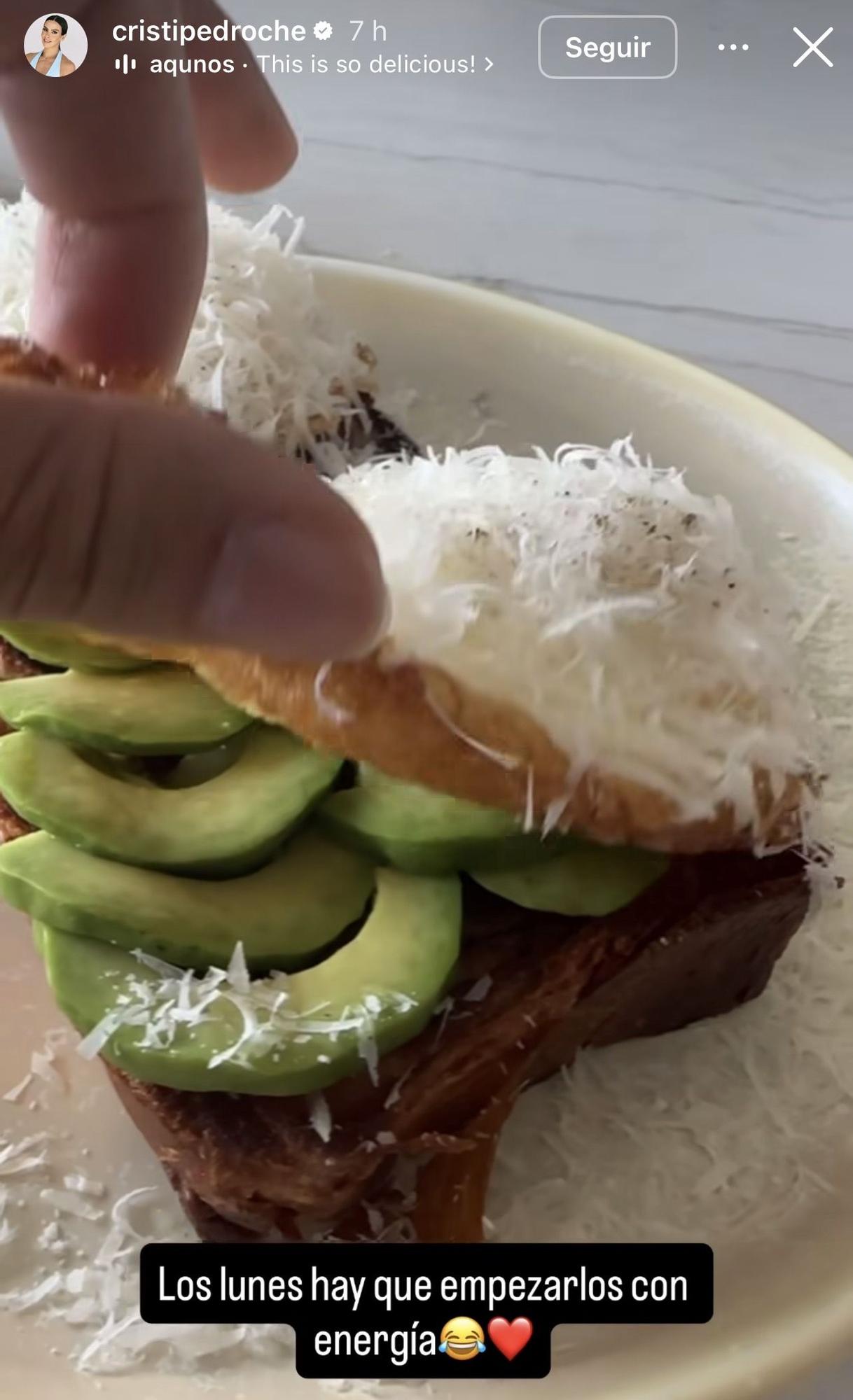 El cruasán con aguacate de Cristina Pedroche