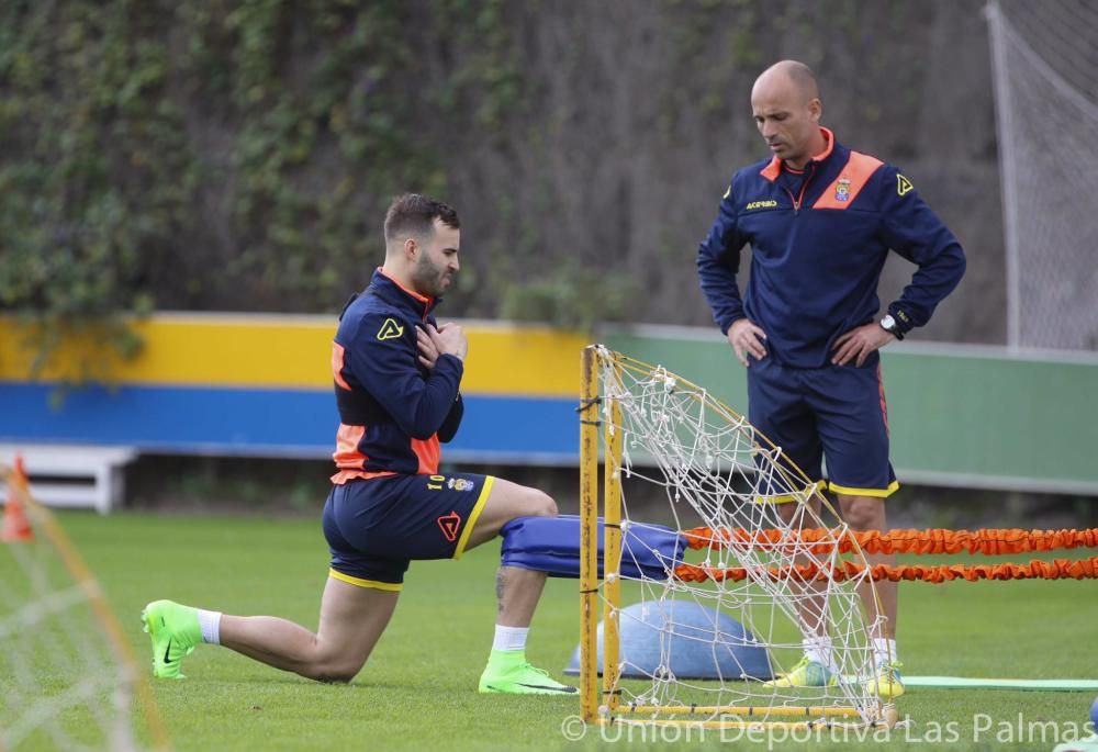 Primer entrenamiento de Jesé como amarillo