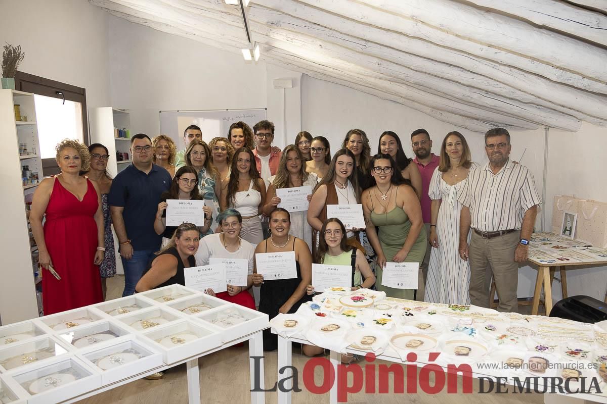 Clausura curso de boradado en Caravaca