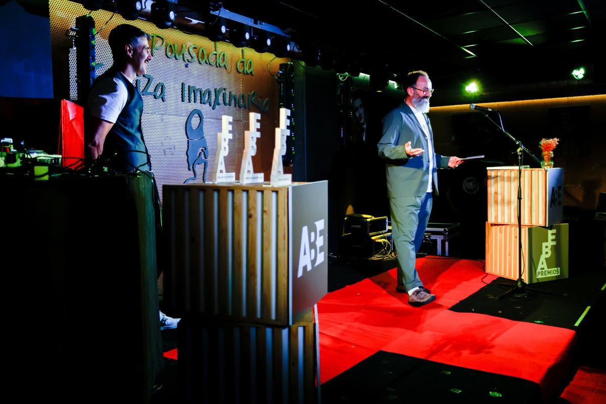 O presidente de ABE, Daniel Rodríguez, na gala de entrega de premios.