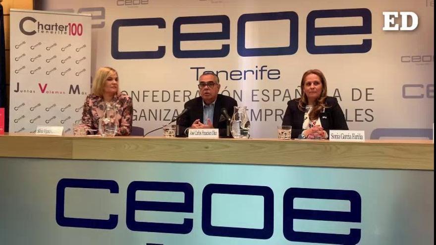 "No coló". José Carlos Francisco, presidente de CEOE-Tenerife cuenta como una anécdota con el Rey Felipe VI