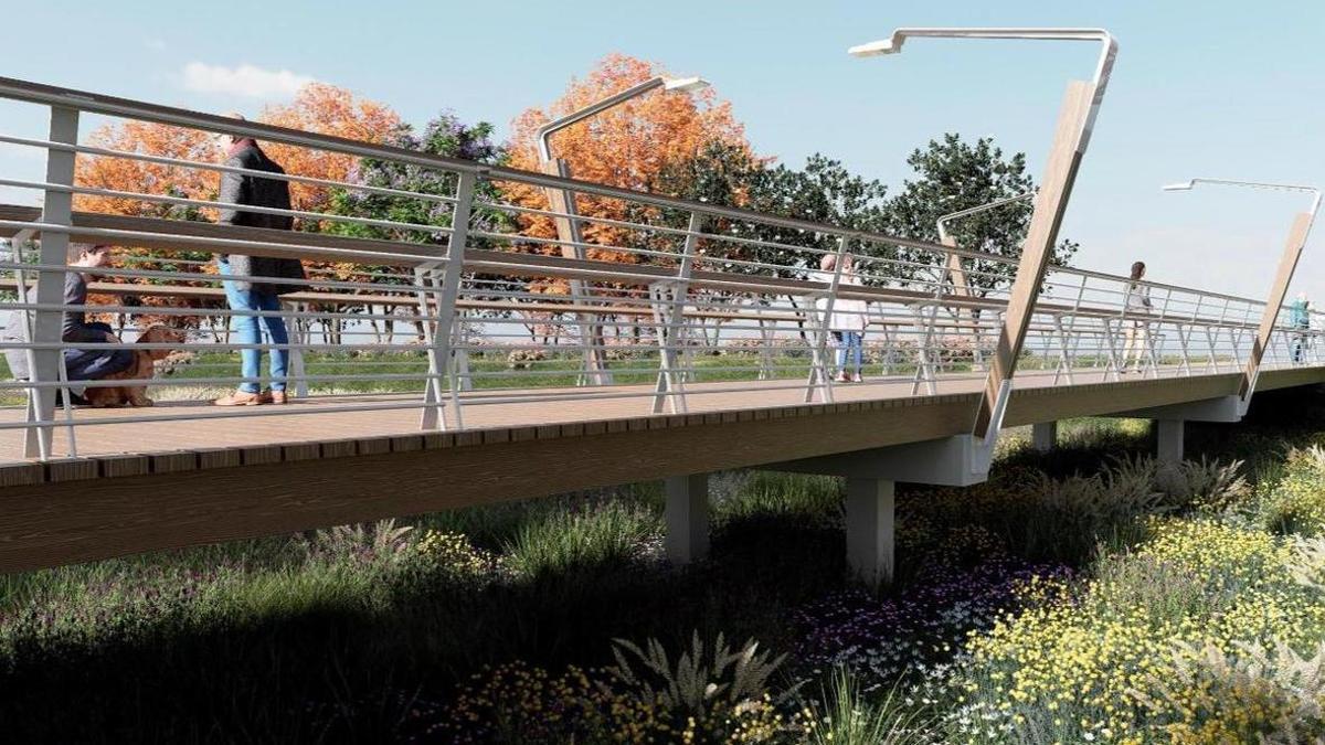 Imagen proyecto remodelación nueva pasarela entre Santa Rita y Fuente del Jarro.