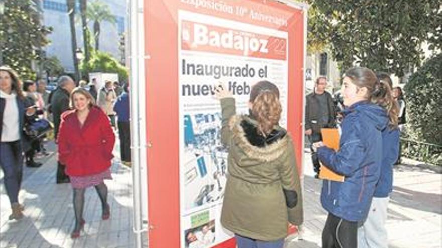 La exposición de La Crónica de Badajoz se traslada a Ifeba