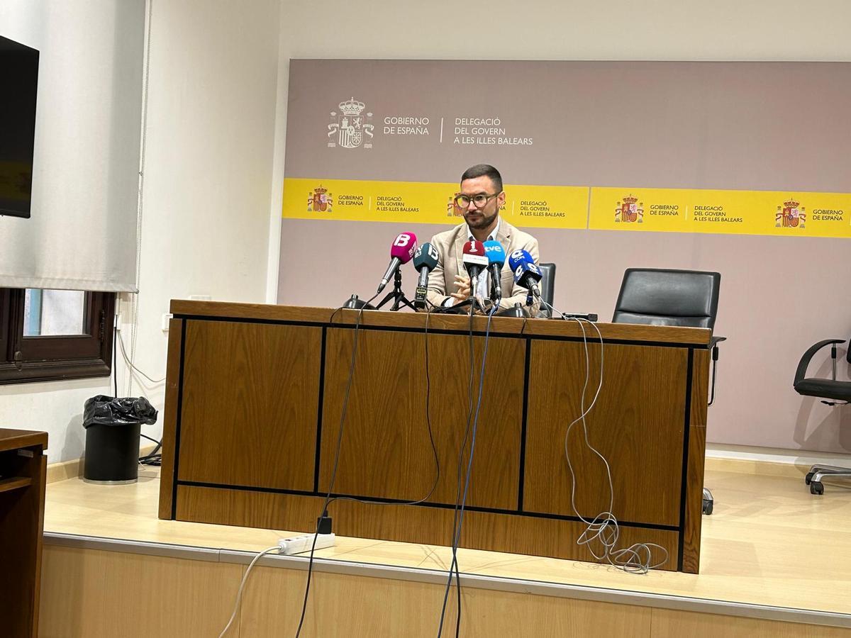 El secretario general de la Delegación del Gobierno, Rubén Castro, este miércoles.