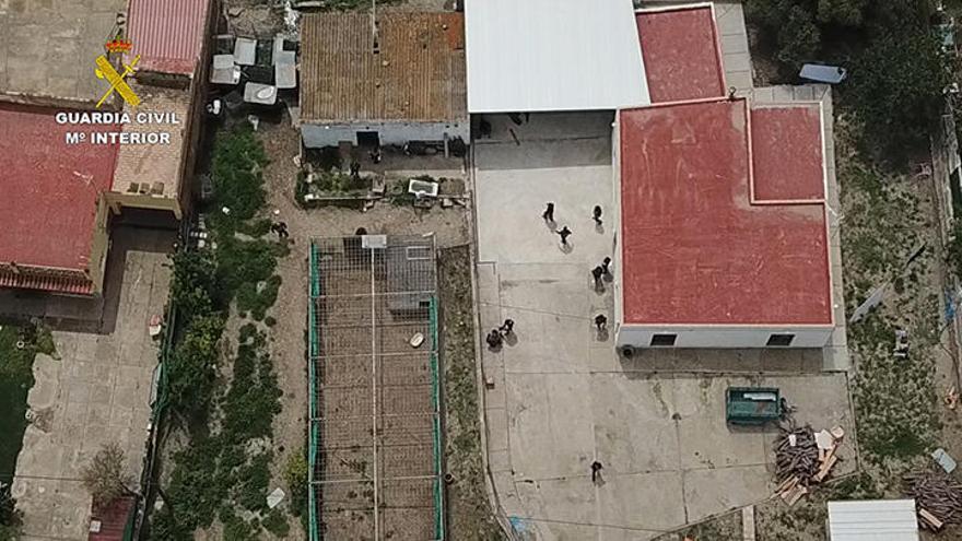 Vista de una de las &quot;guarderías&#039; donde se almacenaba la droga.