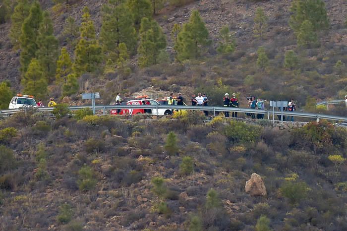 Incendio el hotel Molino del Agua, en Ayacata