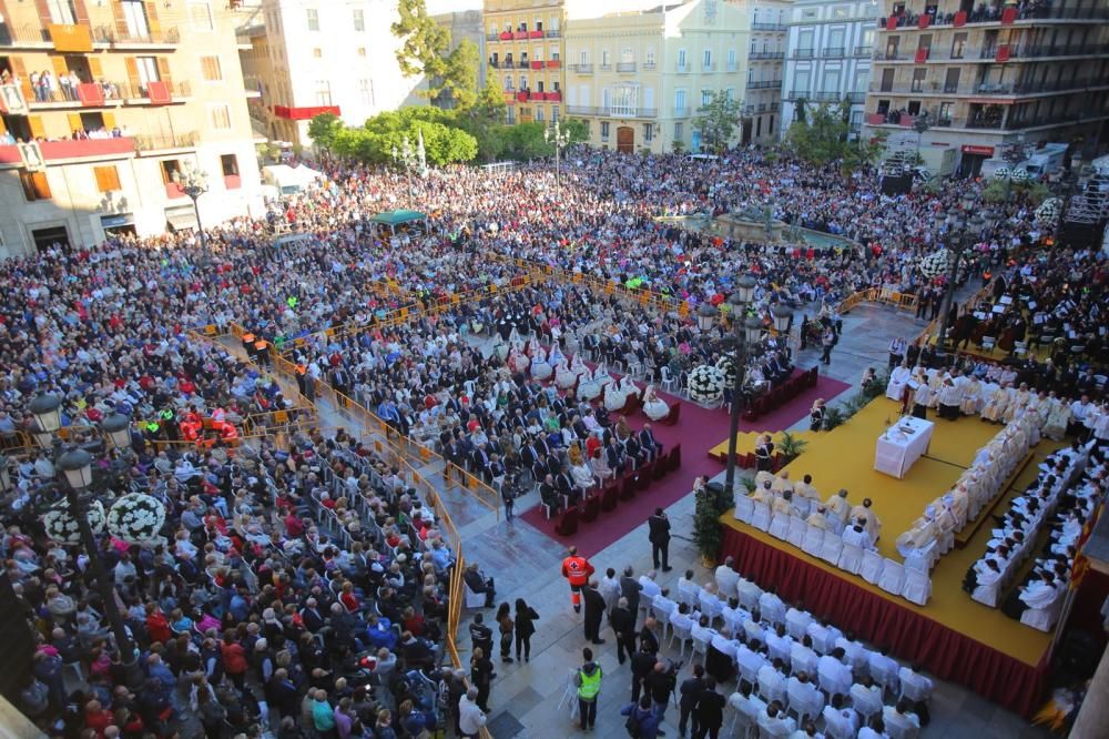 Misa d'Infants en la plaza d la Virgen de València 2018