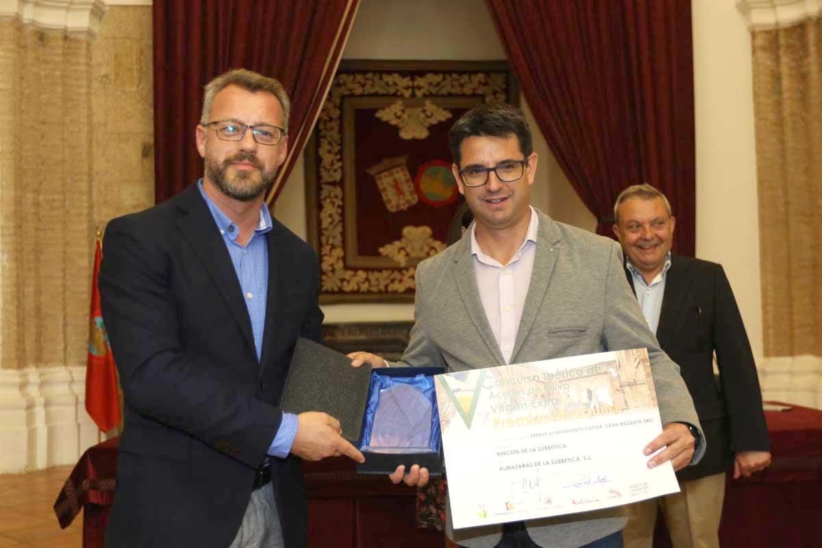 V Concurso ibérico de aceites de oliva virgen extra premios Mezquita 2018