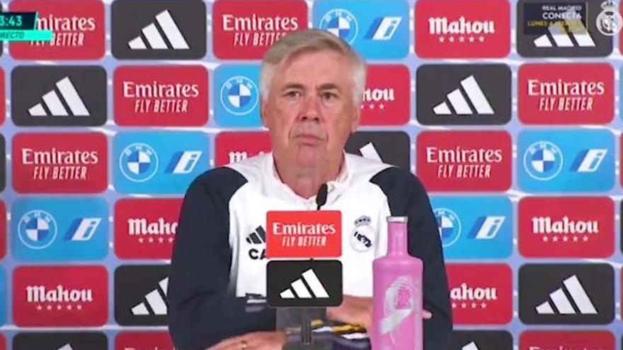 Ancelotti se pronuncia sobre las palabras de Laporta