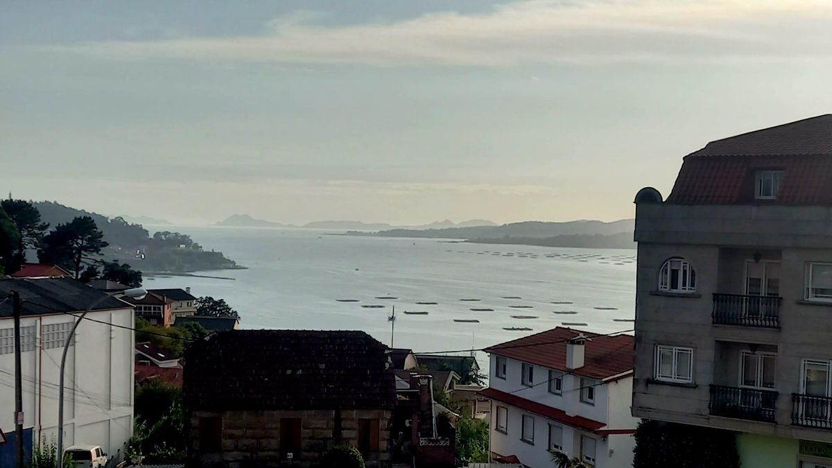 La ría de Vigo, a última hora de la tarde de este viernes.