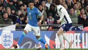 Brasil viene de derrotar a Inglaterra (0-1) en Wembley