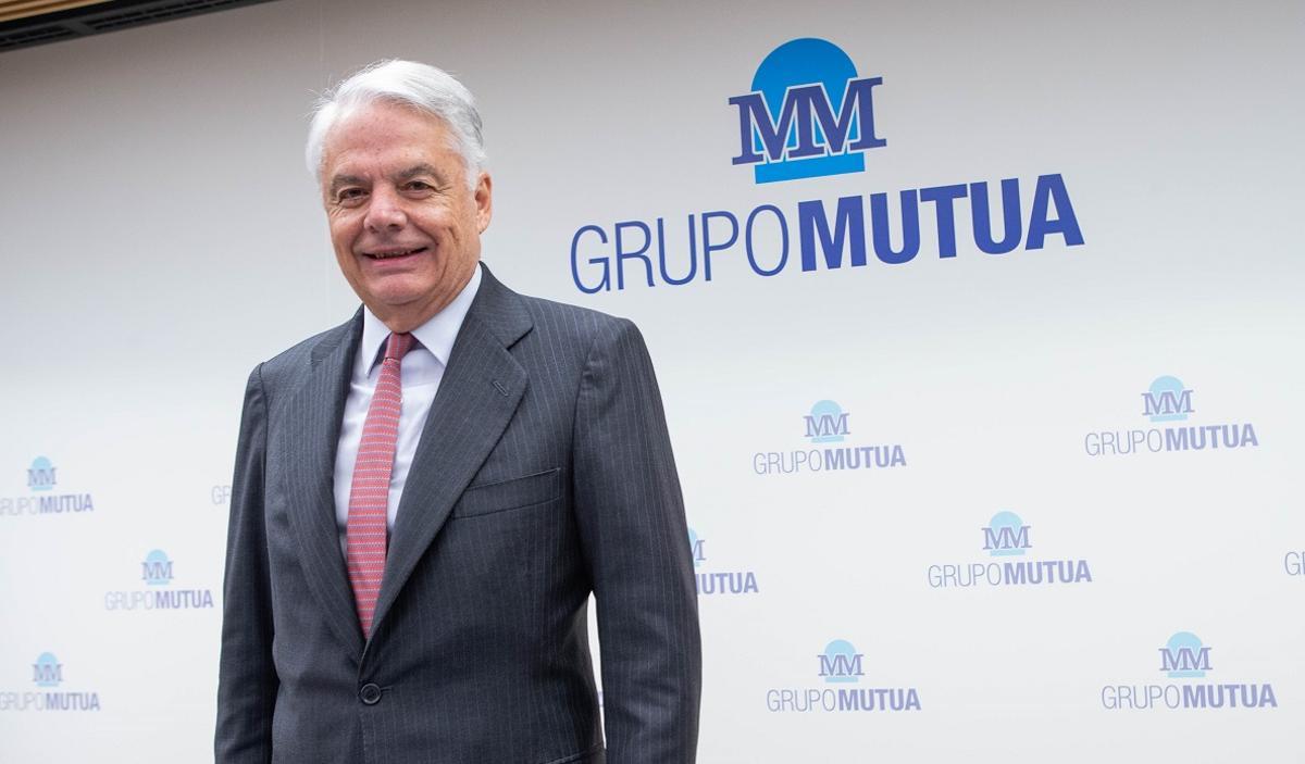 Ignacio Garralda, presidente de Mutua, este miércoles durante la presentación de resultados. 