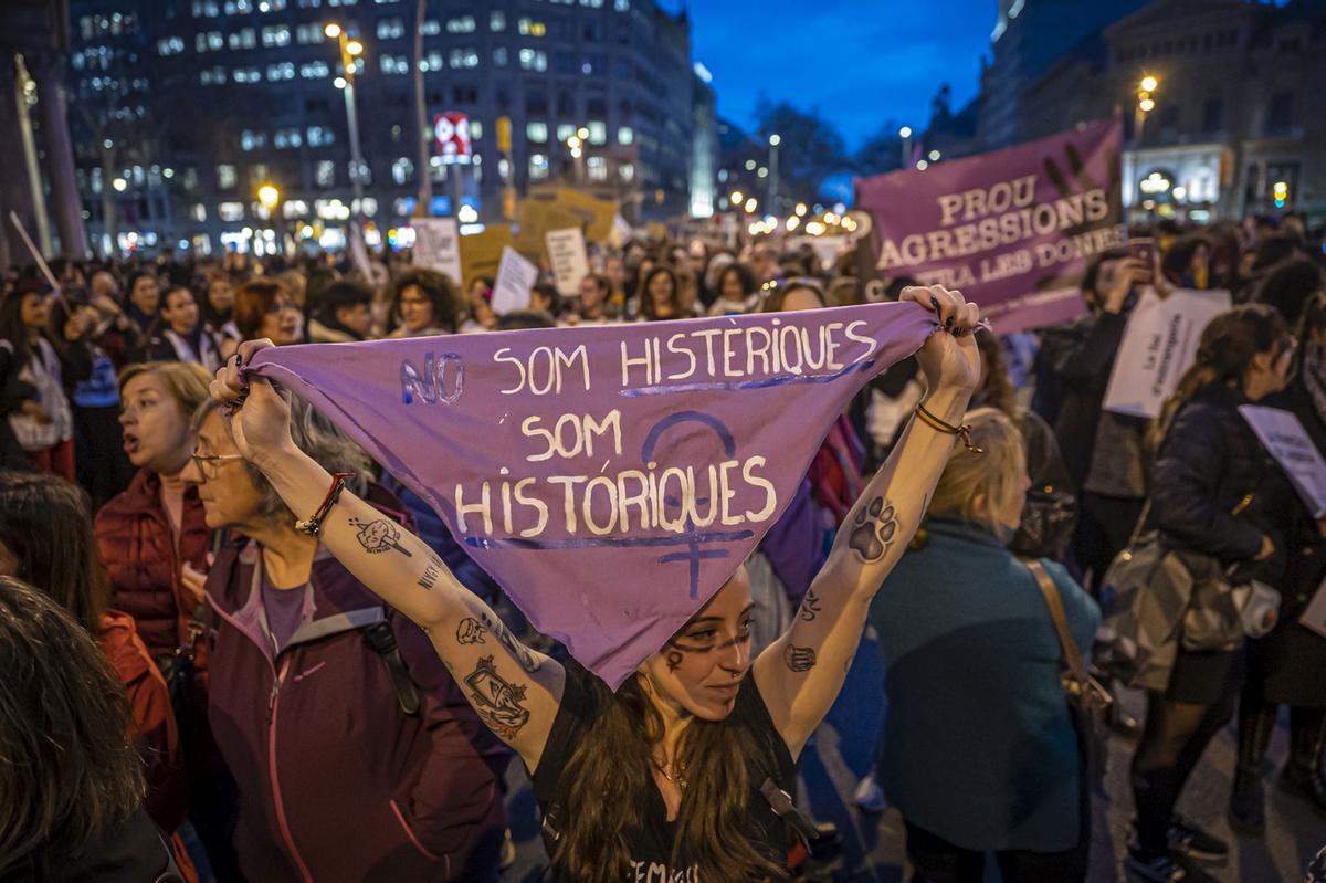 Manifestación del 8M en Barcelona