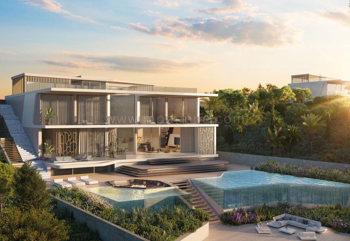 Todas las imágenes nueva villa de lujo que una promotora de Dubai está construyendo en Málaga