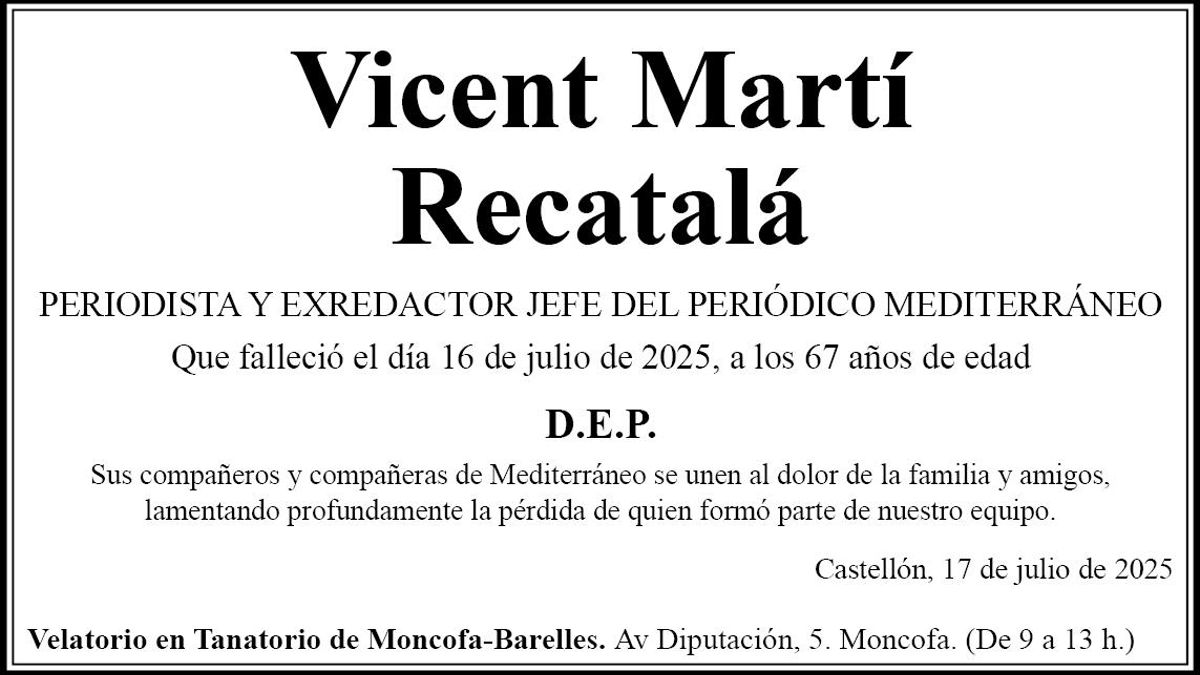 Vicent Martí Recatalá