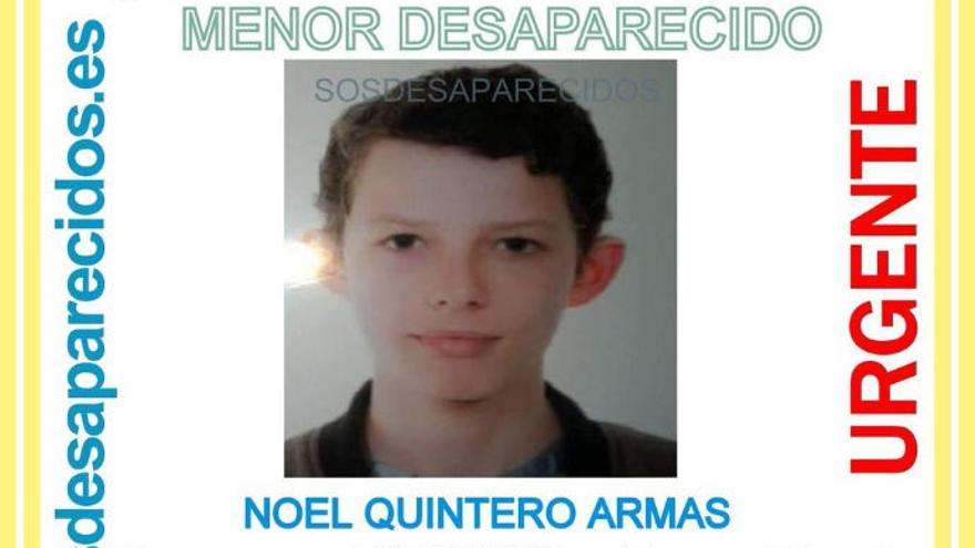 Noel Quintero Armas  fue visto por última vez el pasado jueves, 14 de febrero, en la población de Erese