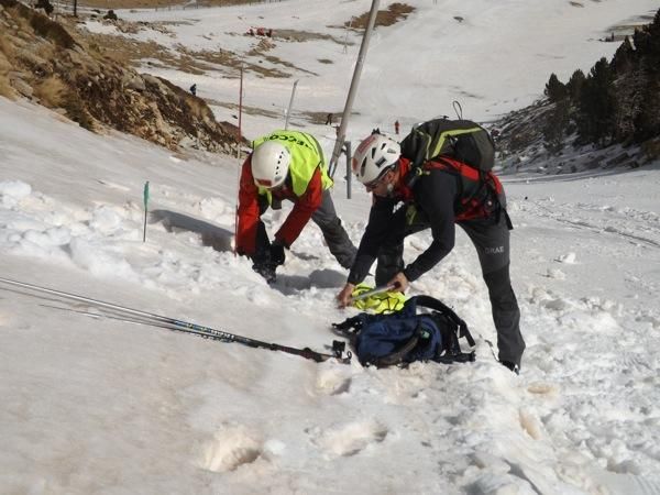 Simulacre de rescat a Vallter