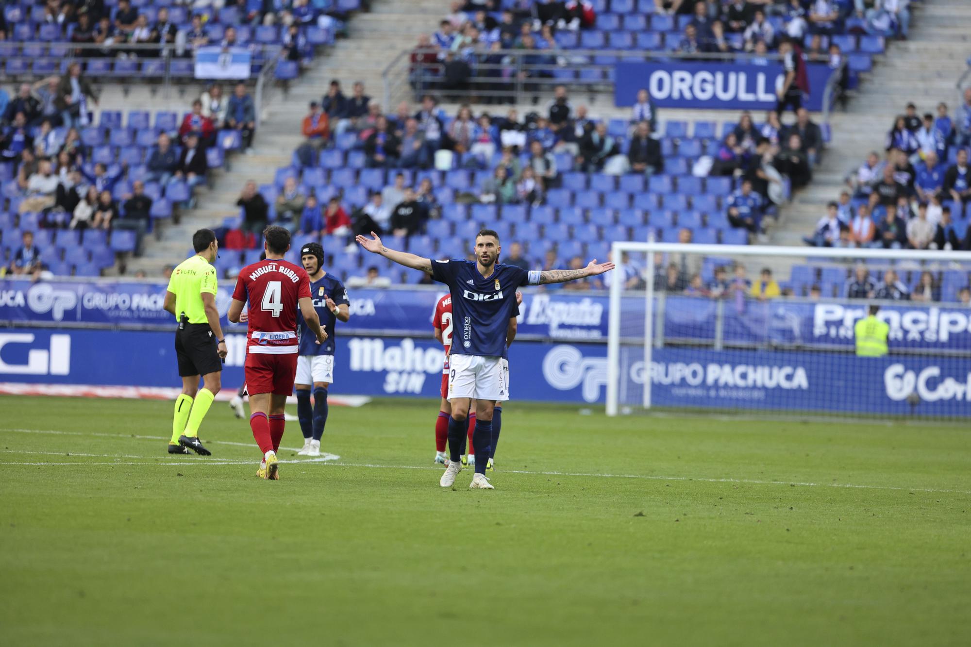 En imágenes: así fue el encuentro entre Real Oviedo y Granada en el Tartiere