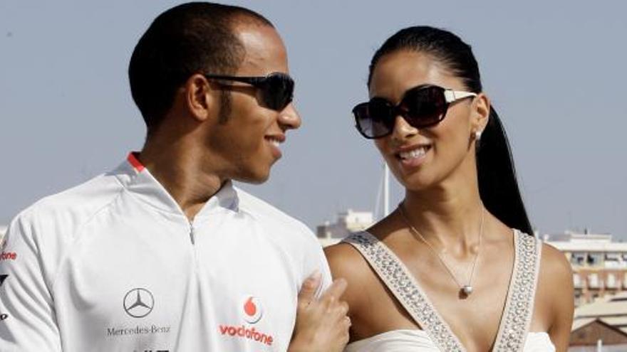 Lewis Hamilton y Nicole Scherzinger.