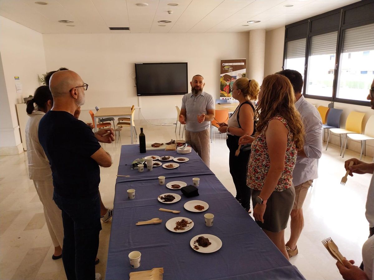 La degutación de las recetas elaboradas con algarroba
