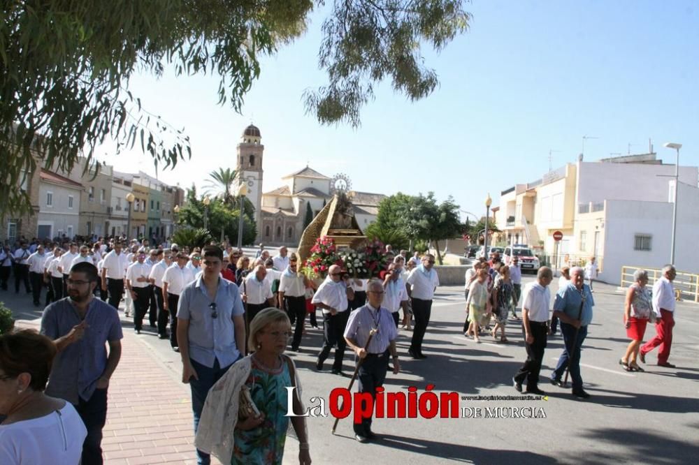 La Virgen de las Huertas llega a Lorca para las fiestas