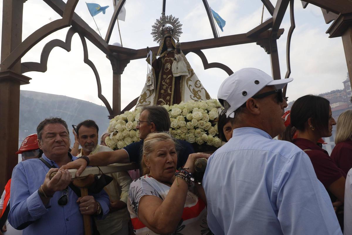 Procesión de la Virgen del Carmen durante las fiestas del pasado año