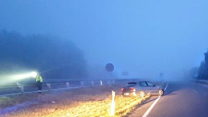 Sufre un accidente al tratar de llegar de Andorra a Silleda en coche sin descansar