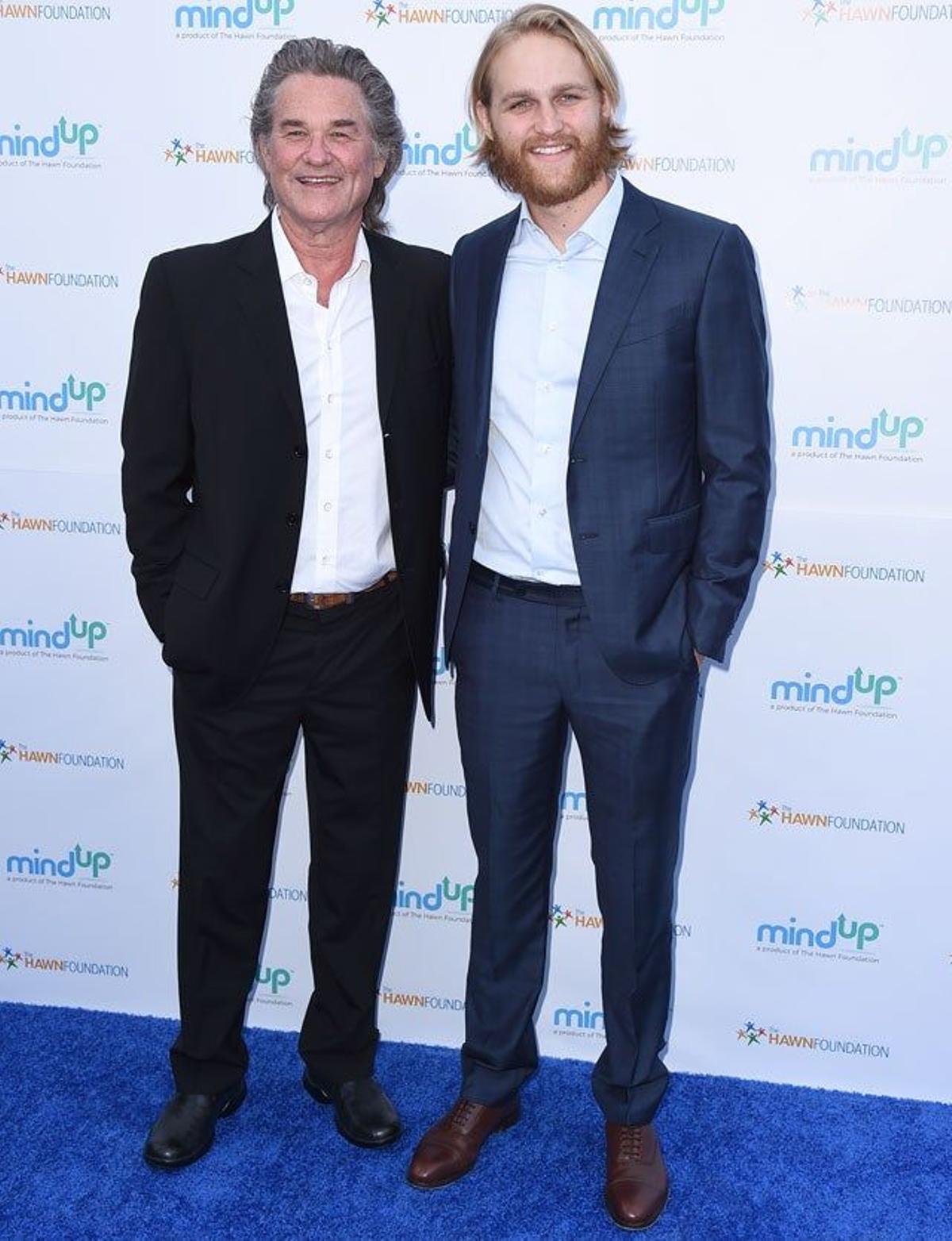 Kurt y Wyatt Russell, en la fiesta benéfica para Goldie's Love In For Kids.