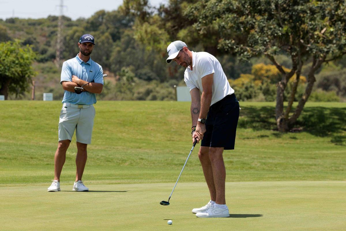 Arnaus y Rudy Fernández, en acción