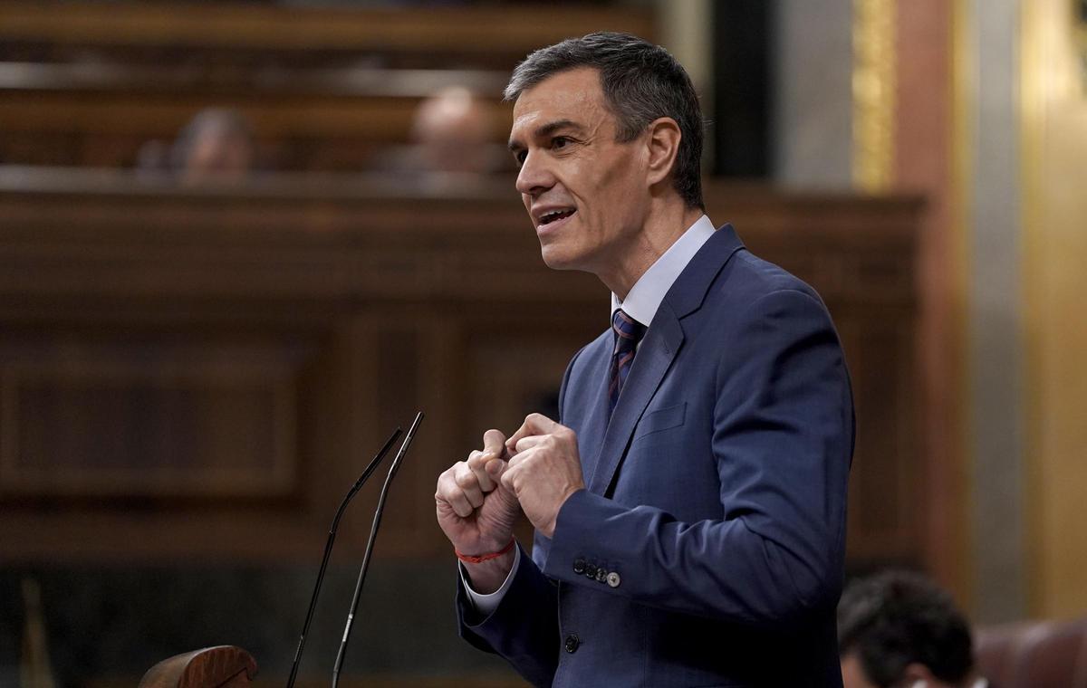 Pedro Sánchez en el Congreso.