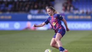 Carla Julia of FC Barcelona in action during the Spanish Women league, Liga F, football match played between FC Barcelona and Costa Adeje Tenerife at Johan Cruyff Stadium on December 06, 2025 in Sant Joan Despi, Barcelona. AFP7 06/12/2025 ONLY FOR USE IN SPAIN. Javier Borrego / AFP7 / Europa Press;2025;SPORT;ZSPORT;SOCCER;ZSOCCER;FC Barcelona v Costa Adeje Tenerife - Liga F;