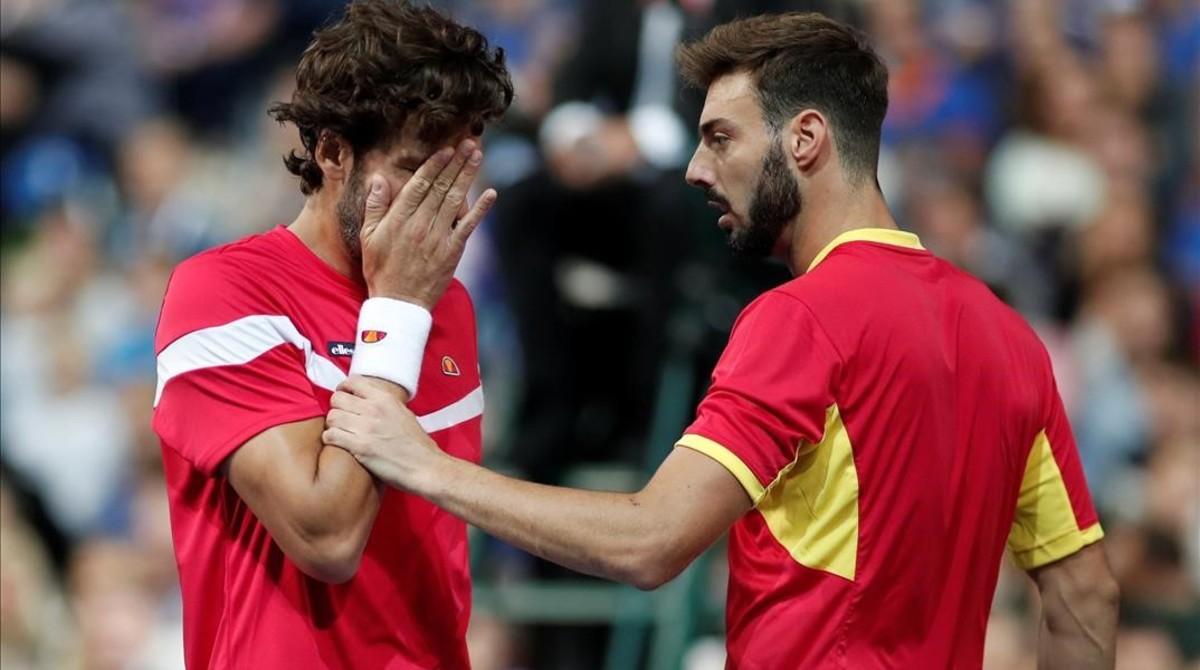 jmdiaz45040521 tennis   davis cup   world group semi final   france v spain180915151735