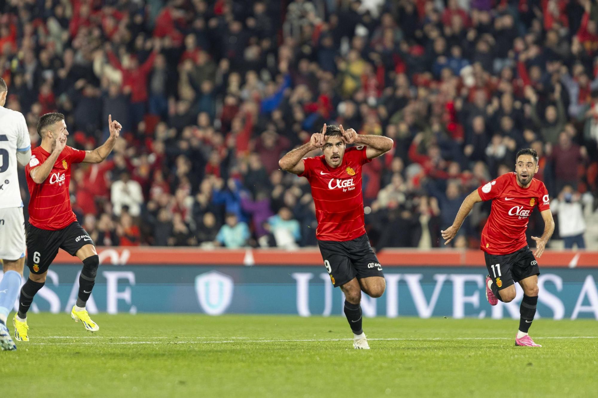 RCD Mallorca-Girona: Las mejores fotos de la victoria (3-1) del Mallorca en la eliminatoria de Copa del Rey