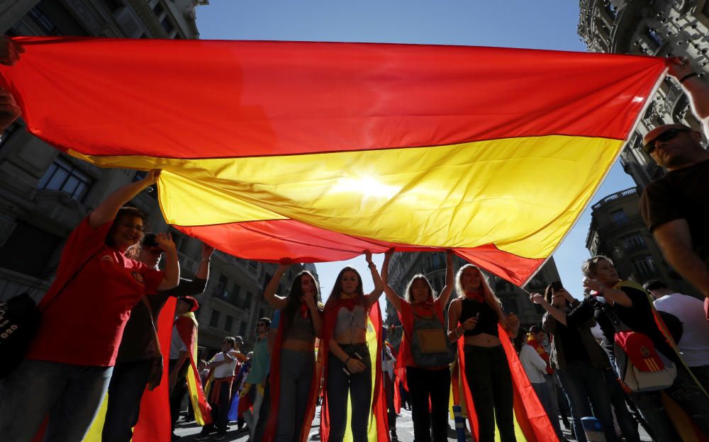 Manifestación en Barcelona por la unidad de España