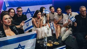 La delegación israelí en Eurovisión 2024.