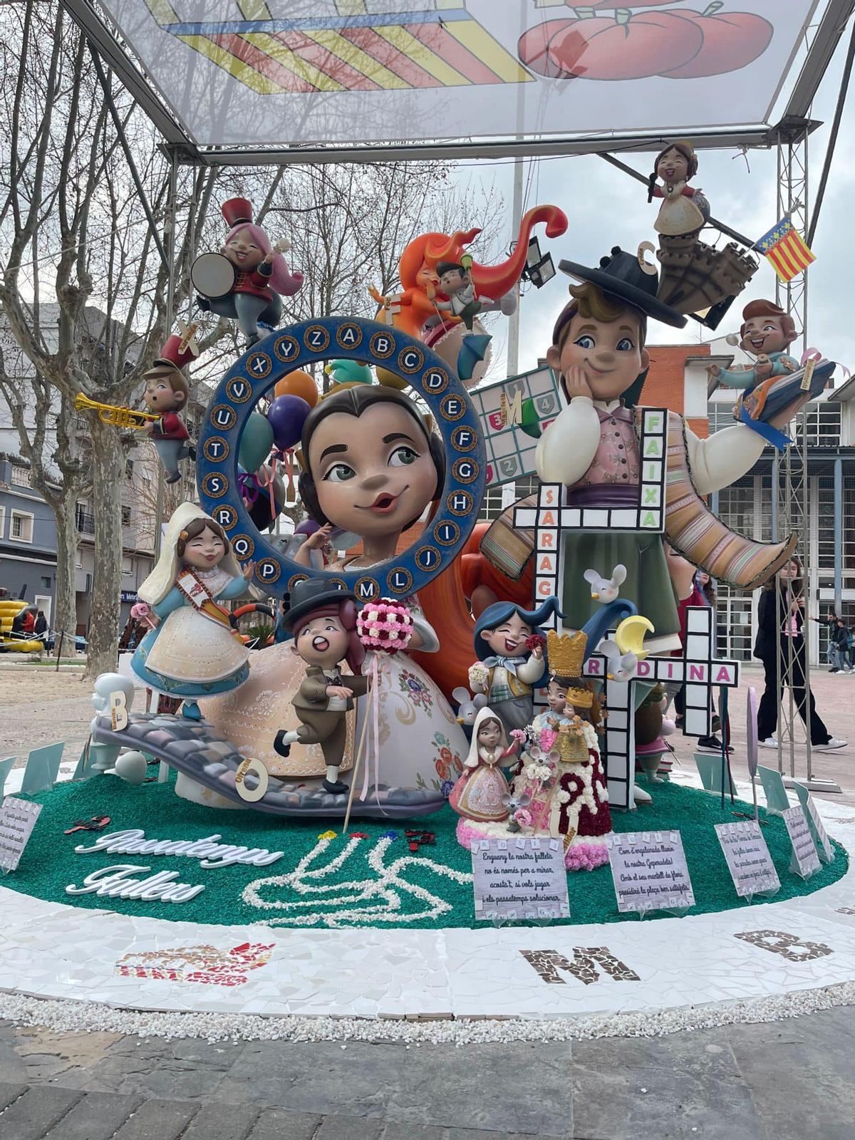 La falla del Prado, ganadora en la categoría infantil.