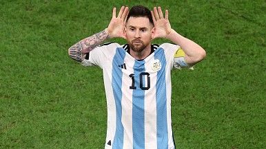 Messi, durante el partido ante Países Bajos.