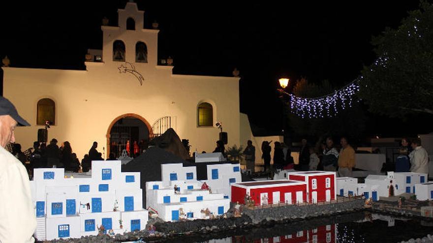 El belén de Tías, junto a la iglesia de San Antonio