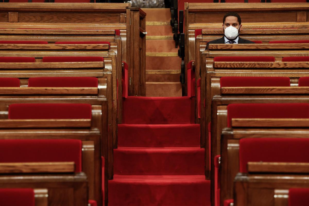 Sala de plenos del Parlament de Cataluña.