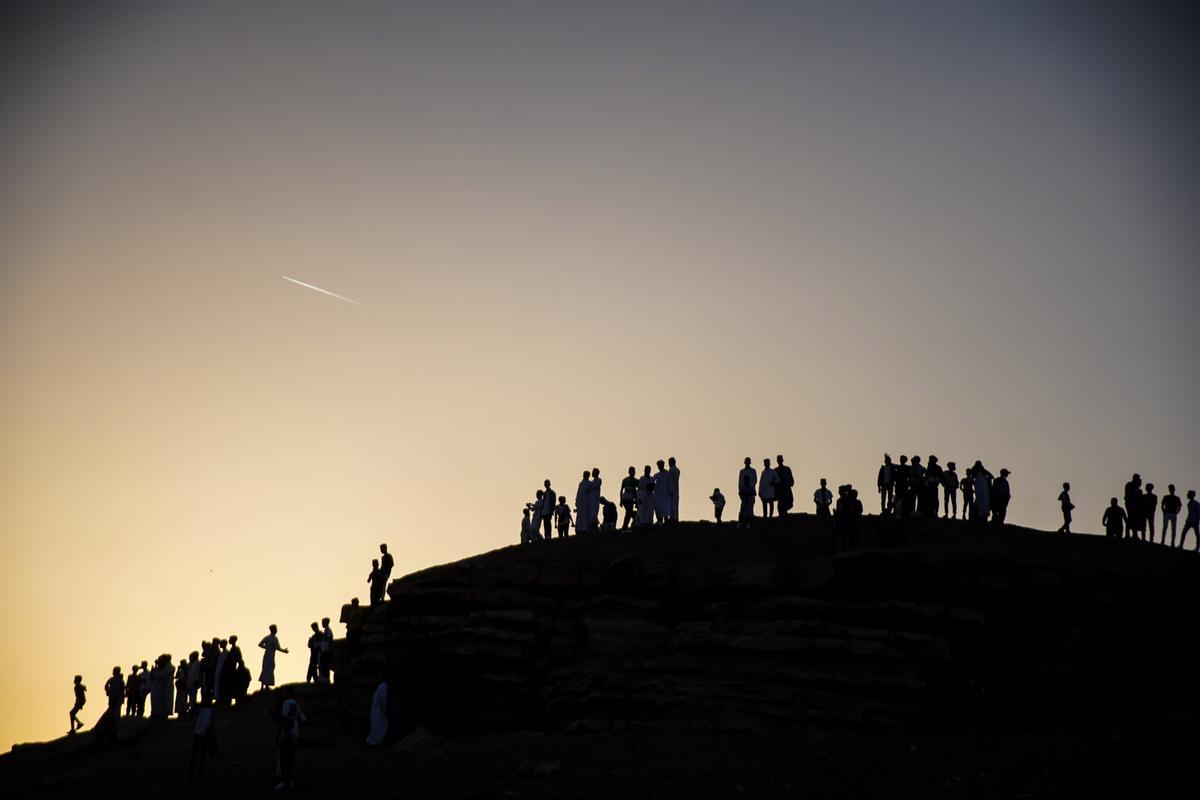 Los musulmanes celebran el fin del Ramadán. Fiesta del Eid al-Fitr en Egipto.