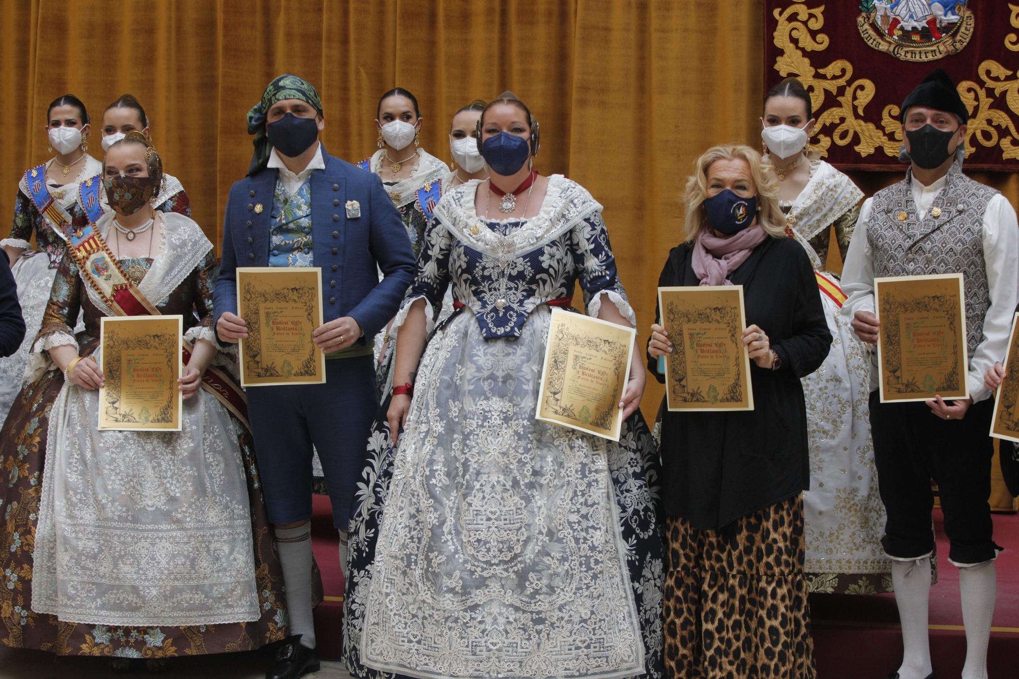 Tres tandas de "brillants" en las fallas de Malvarrosa-Cabanyal-Beteró